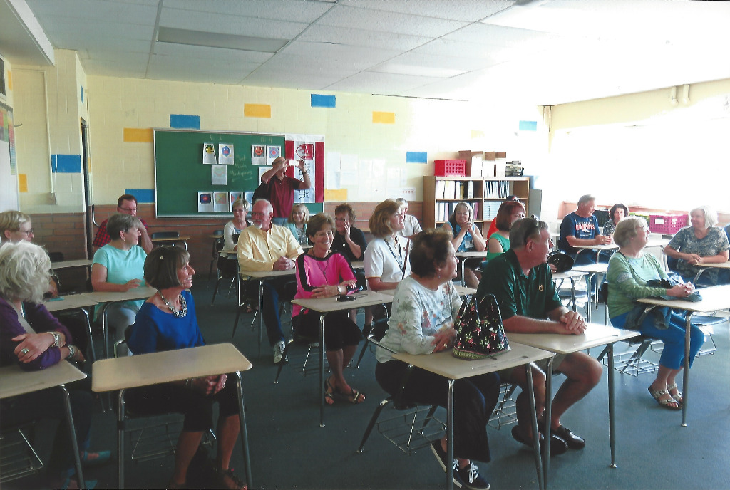 In the classroom at Wheat Ridge High School Tour